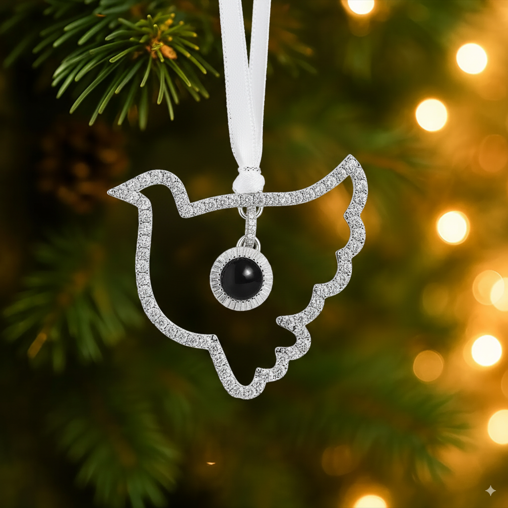 Personalized Dove Photo Ornament
