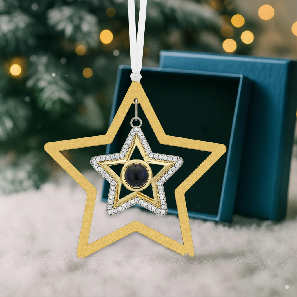 Personalized Star Photo Ornament