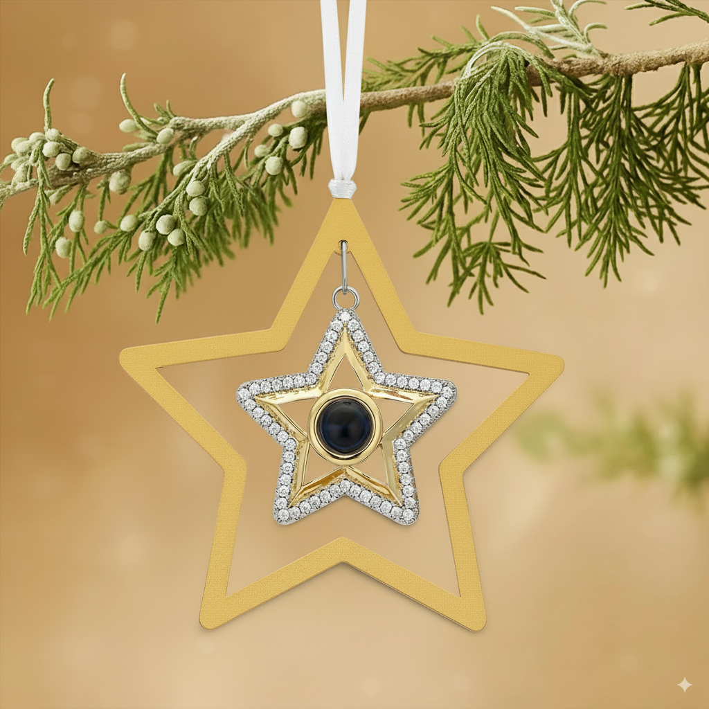 Personalized Star Photo Ornament
