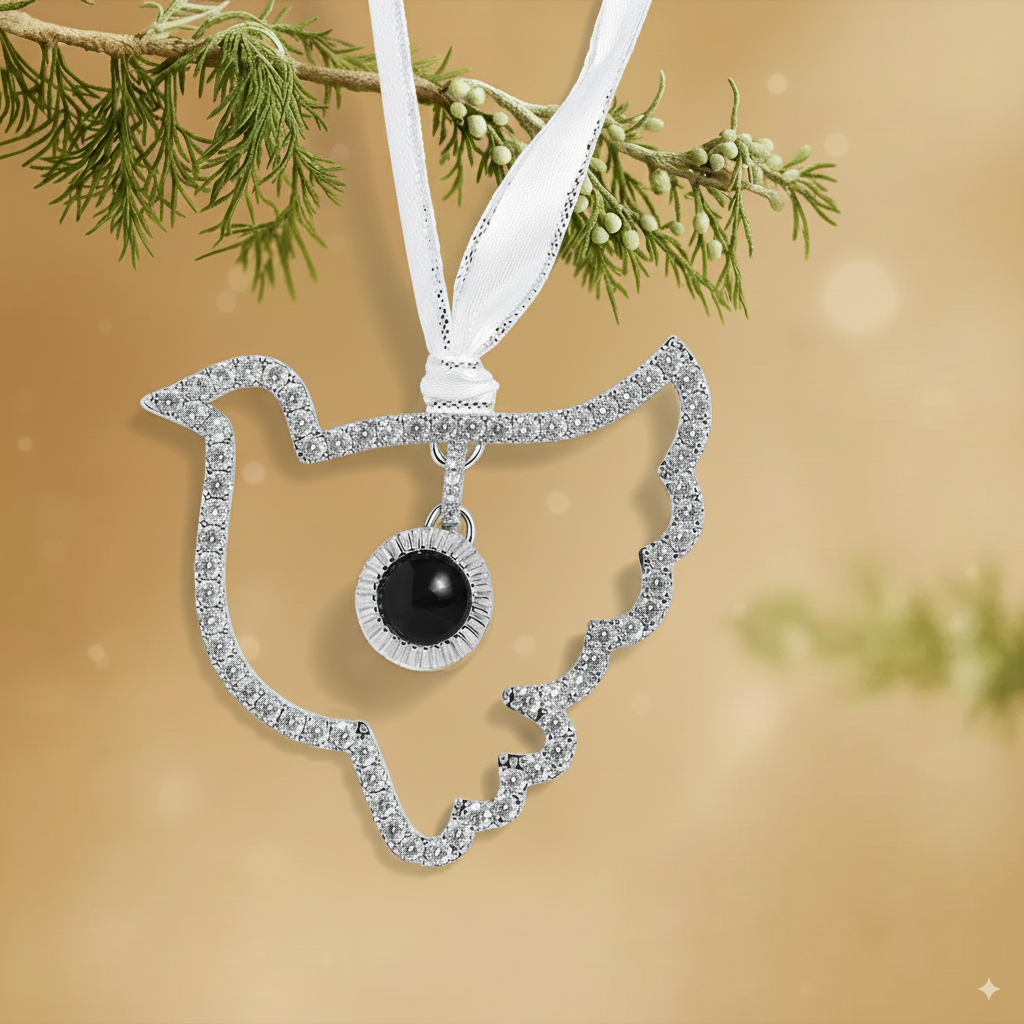 Personalized Dove Photo Ornament