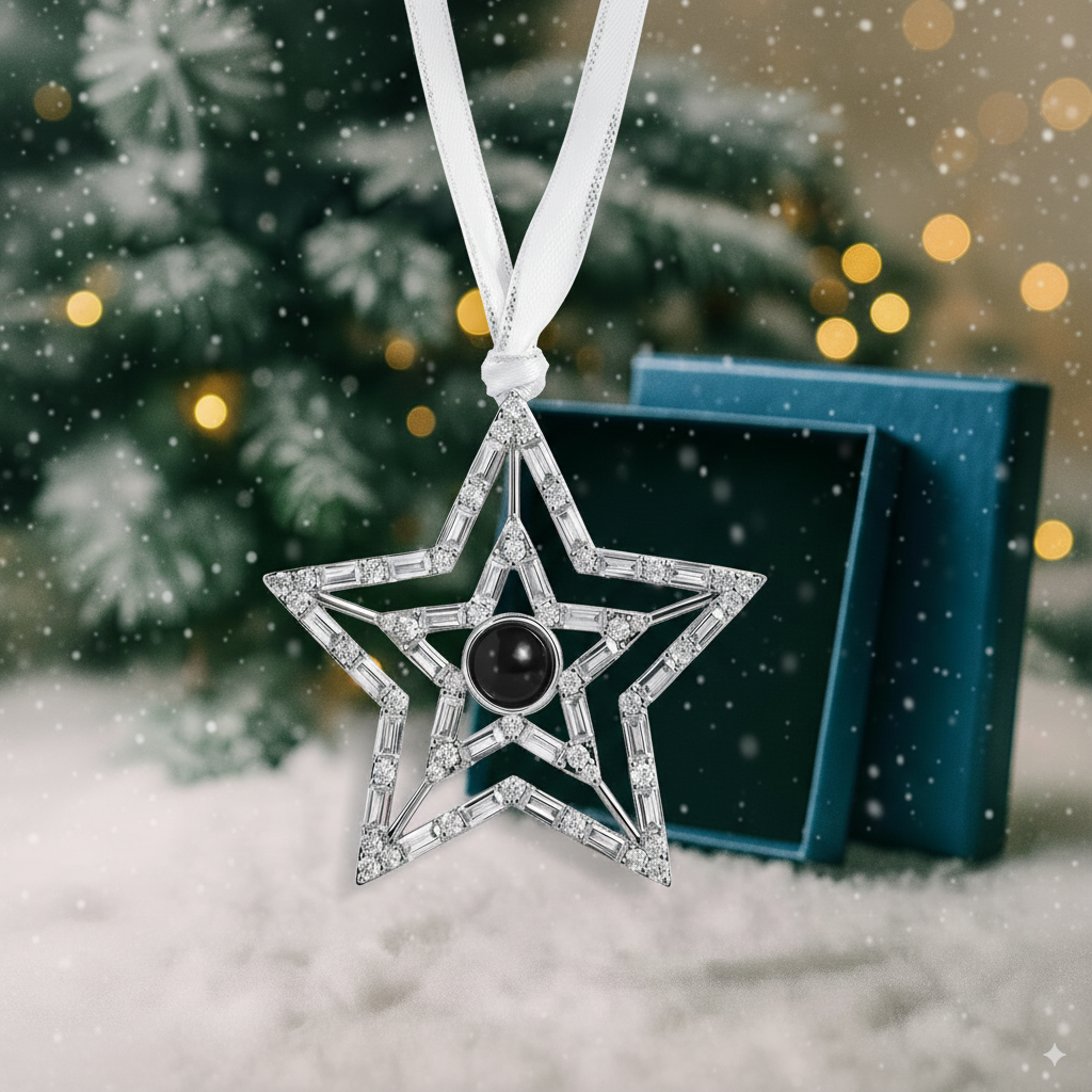 Personalized Star Photo Ornament