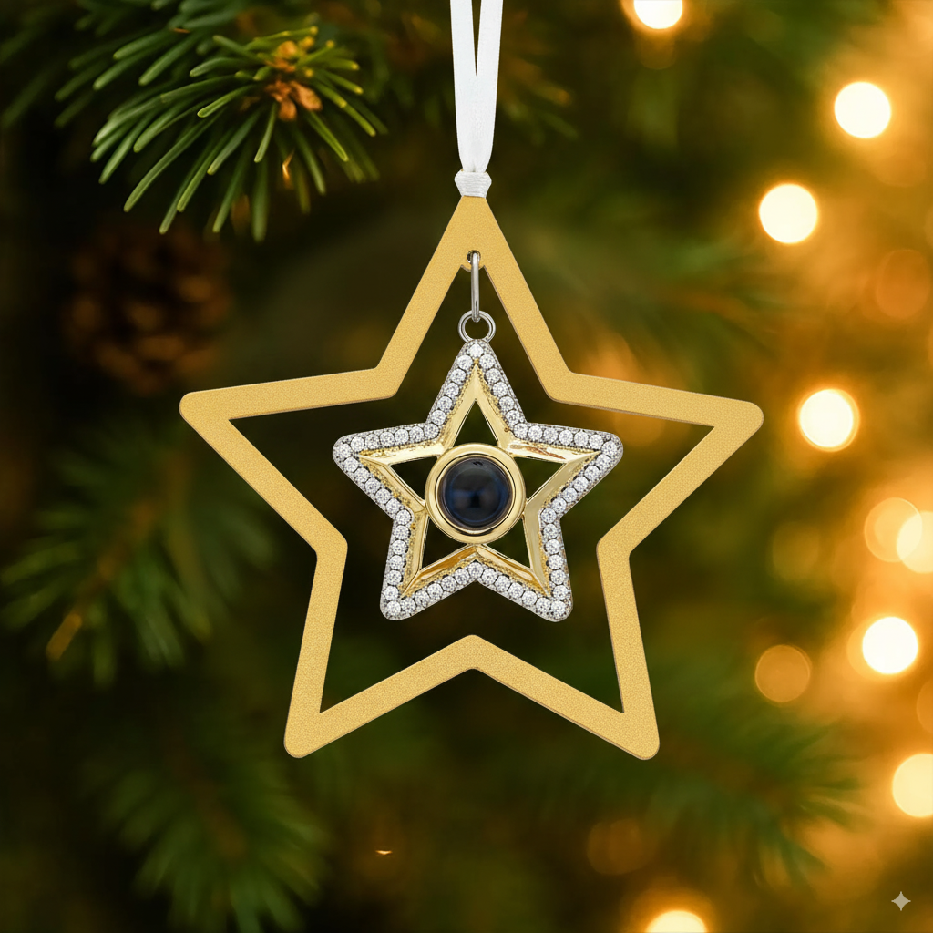 Personalized Star Photo Ornament