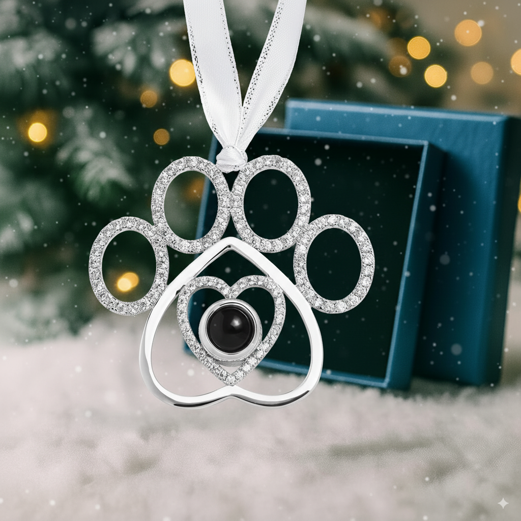 Personalized Paw Photo Ornament