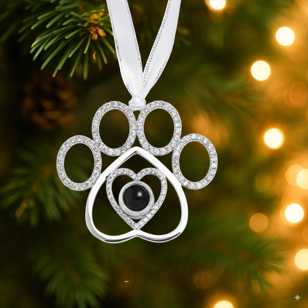 Personalized Paw Photo Ornament